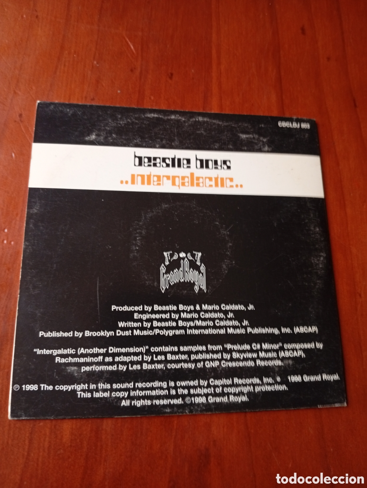 CDs de m&uacute;sica: CD SINGLE BEASTIE BOYS INTERGALACTIC - Foto 2