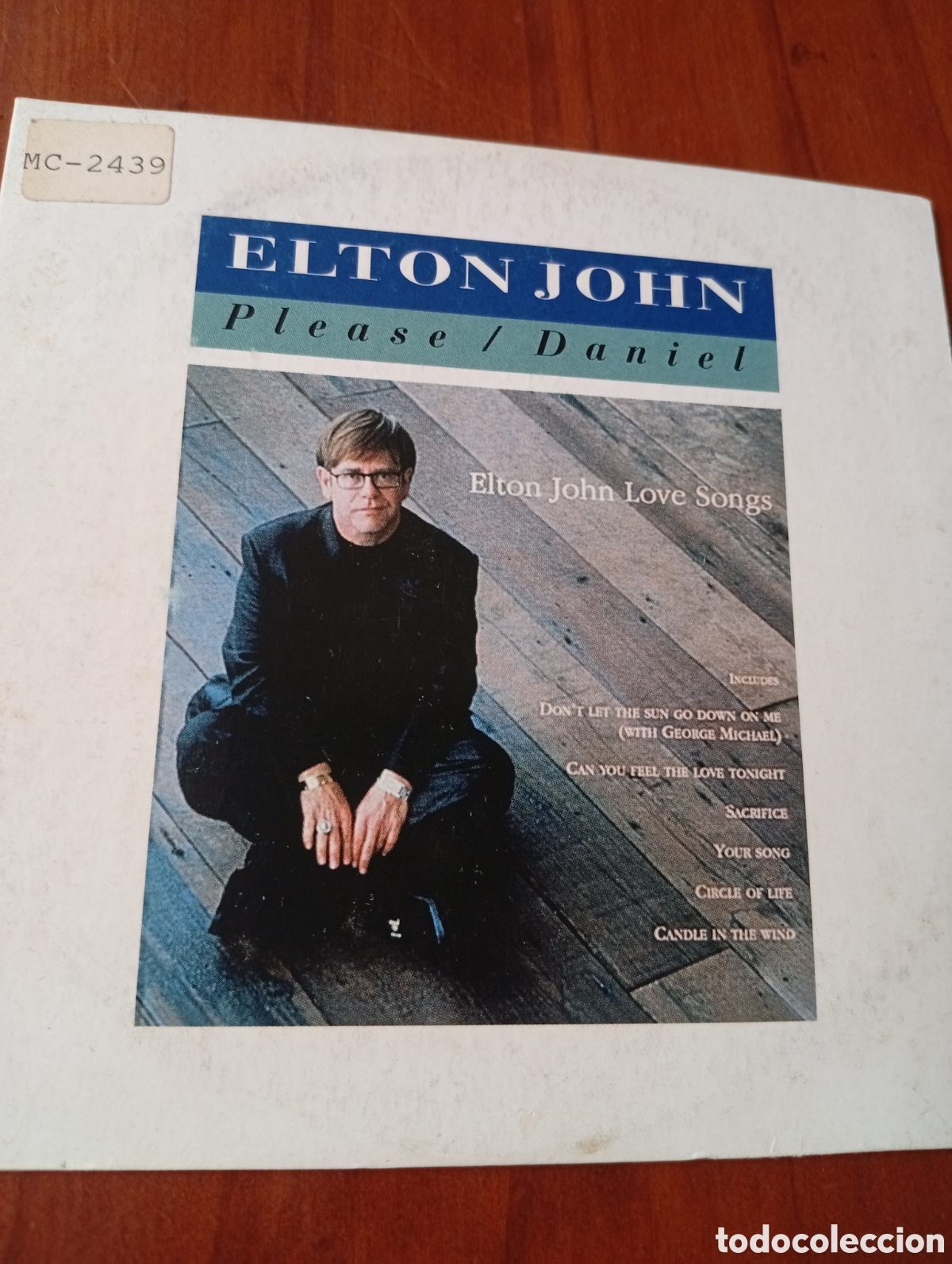 CDs de m&uacute;sica: CD SINGLE ELTON JOHN PLEASE / DANIEL - Foto 1