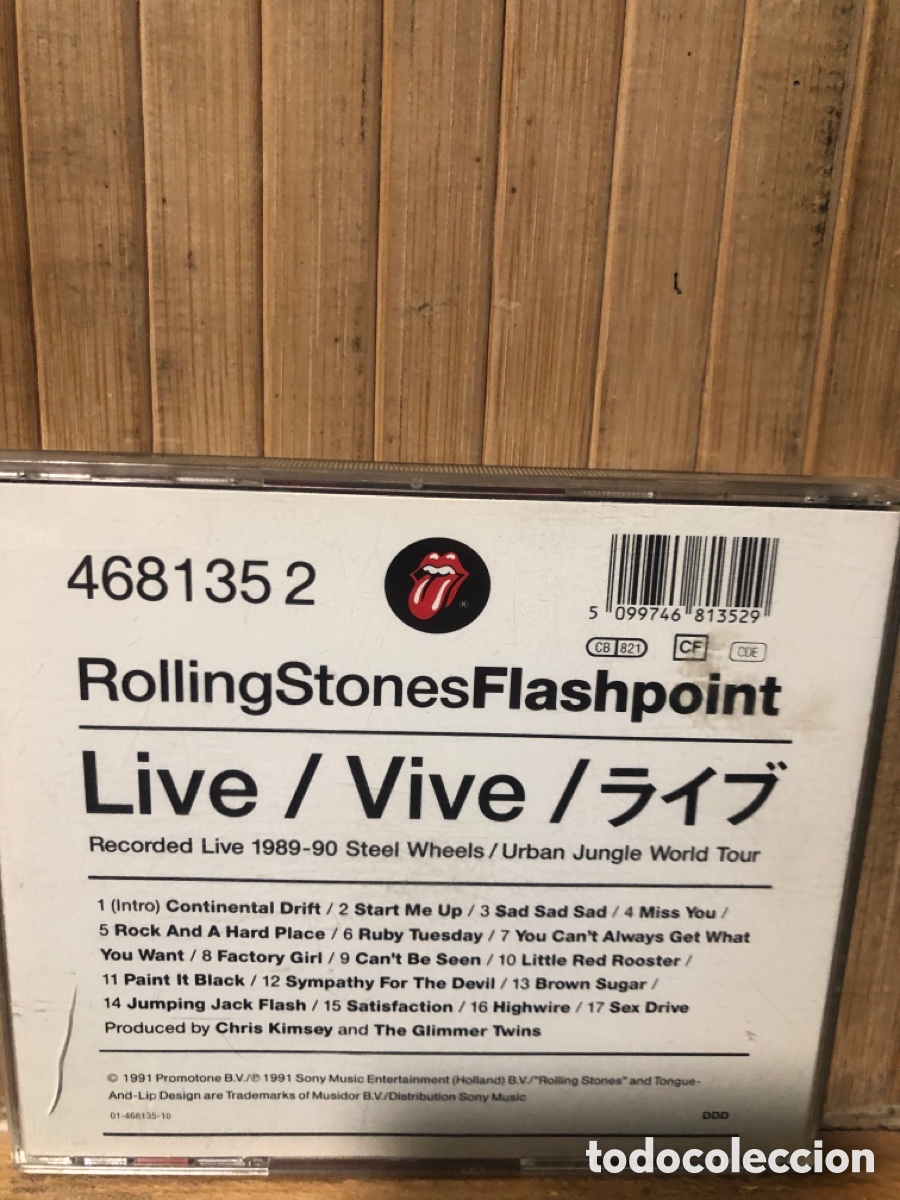 CDs de m&uacute;sica: Rolling Stones Flashpoint CD SEMINUEVO - Foto 2