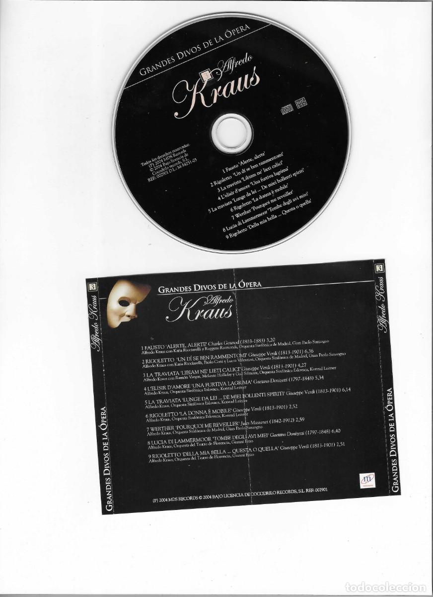 CDs de m&uacute;sica: ALFREDO KRAUS. GRANDES DIVOS DE LA OPERA - Foto 1