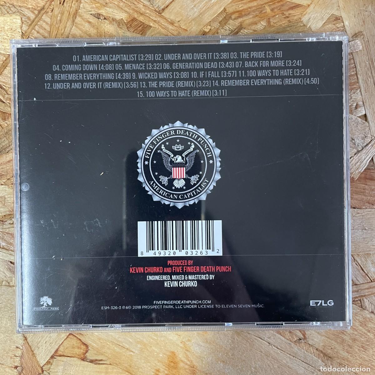 CDs de m&uacute;sica: CD - Five Finger Death Punch &ndash; American Capitalist - Foto 2