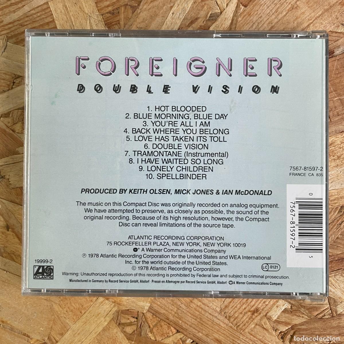 CDs de m&uacute;sica: CD - Foreigner &ndash; Double Vision - Foto 2