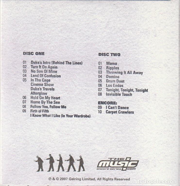 CDs de m&uacute;sica: 2 CDs - GENESIS - Live Albany 2007 - Foto 2
