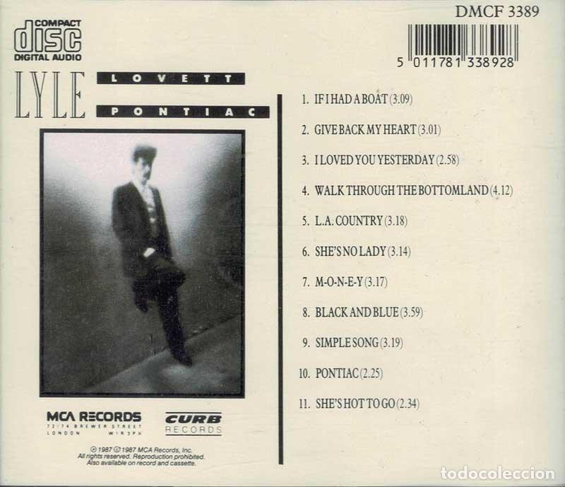 CDs de m&uacute;sica: Lyle Lovett - Pontiac. CD - Foto 2