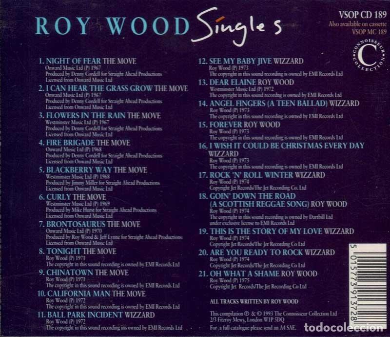 CDs de m&uacute;sica: Roy Wood - Singles. CD - Foto 2