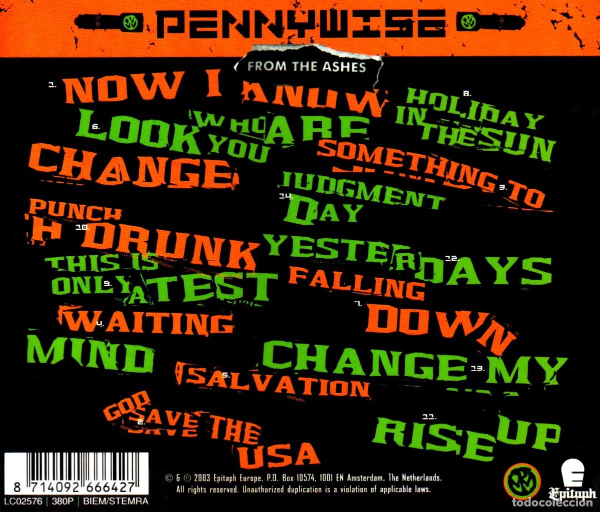 CDs de m&uacute;sica: �T1264 - [CD+DVD]. PENNYWISE. FROM THE ASHES. - Foto 2