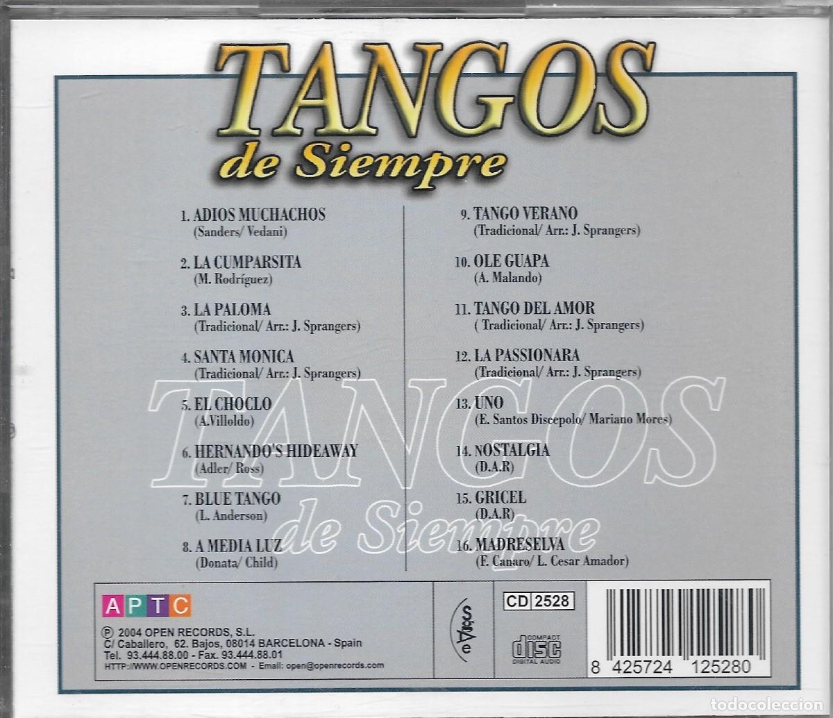 CDs de m&uacute;sica: CD Tangos de siempre. - Foto 2