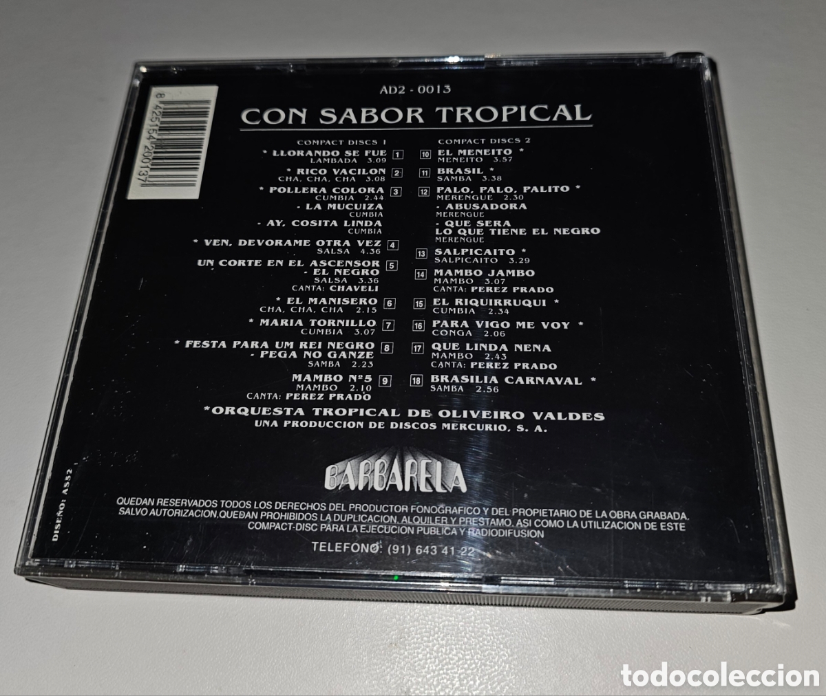CDs de m&uacute;sica: Cd doble con sabor tropical. - Foto 2