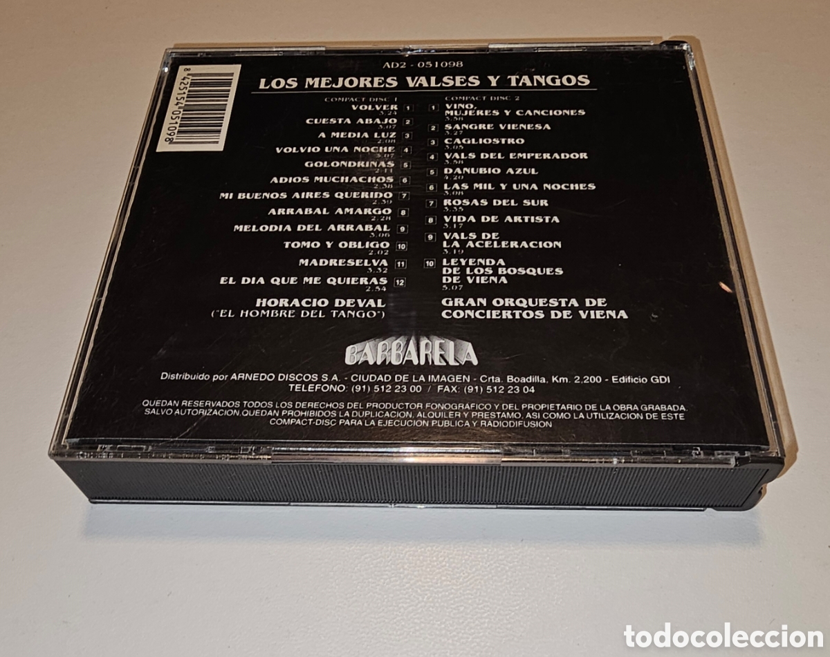 CDs de m&uacute;sica: Cd doble valses y tangos. - Foto 2