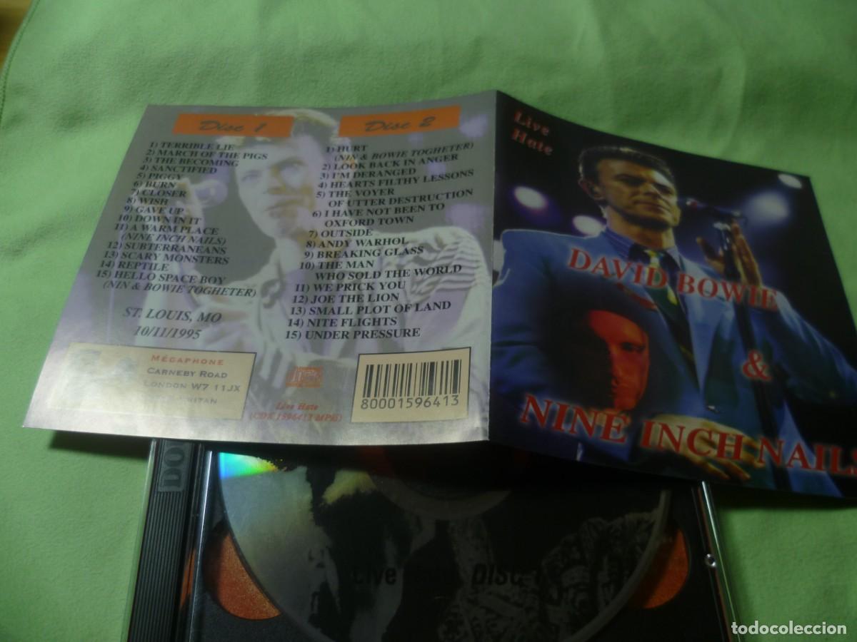 CDs de m&uacute;sica: David Bowie and Nine Inch Nails Live Hate 2CD exc - Foto 2