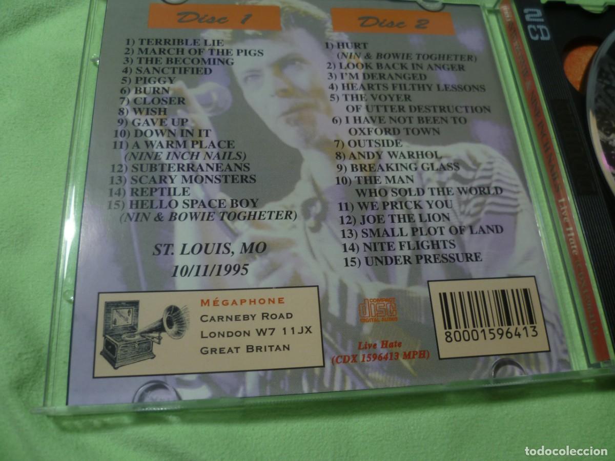 CDs de m&uacute;sica: David Bowie and Nine Inch Nails Live Hate 2CD exc - Foto 3