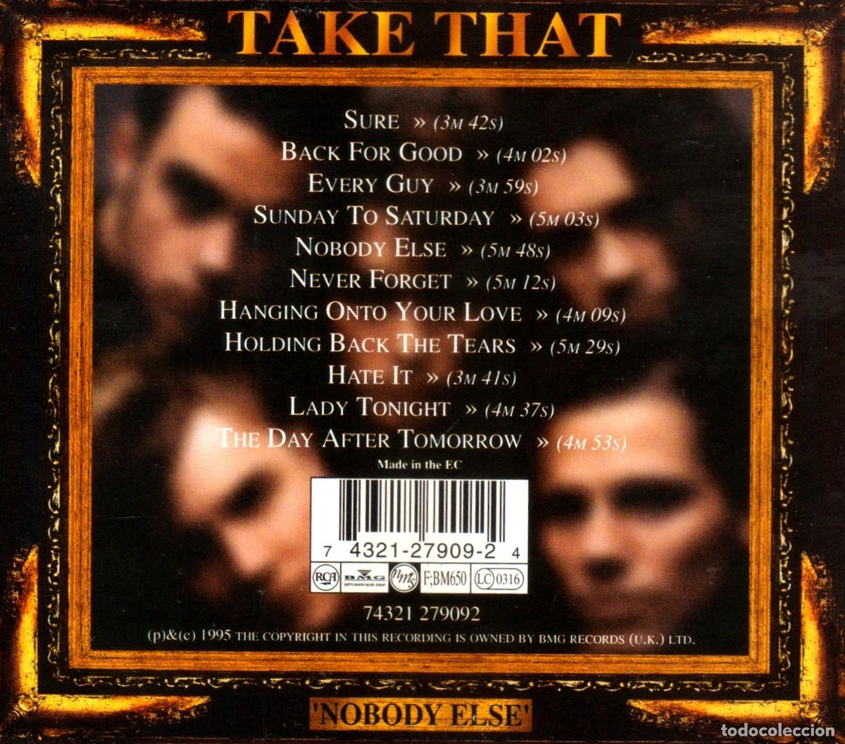 CDs de m&uacute;sica: �R654 - TAKE THAT. NOBODY ELSE. CD. - Foto 2