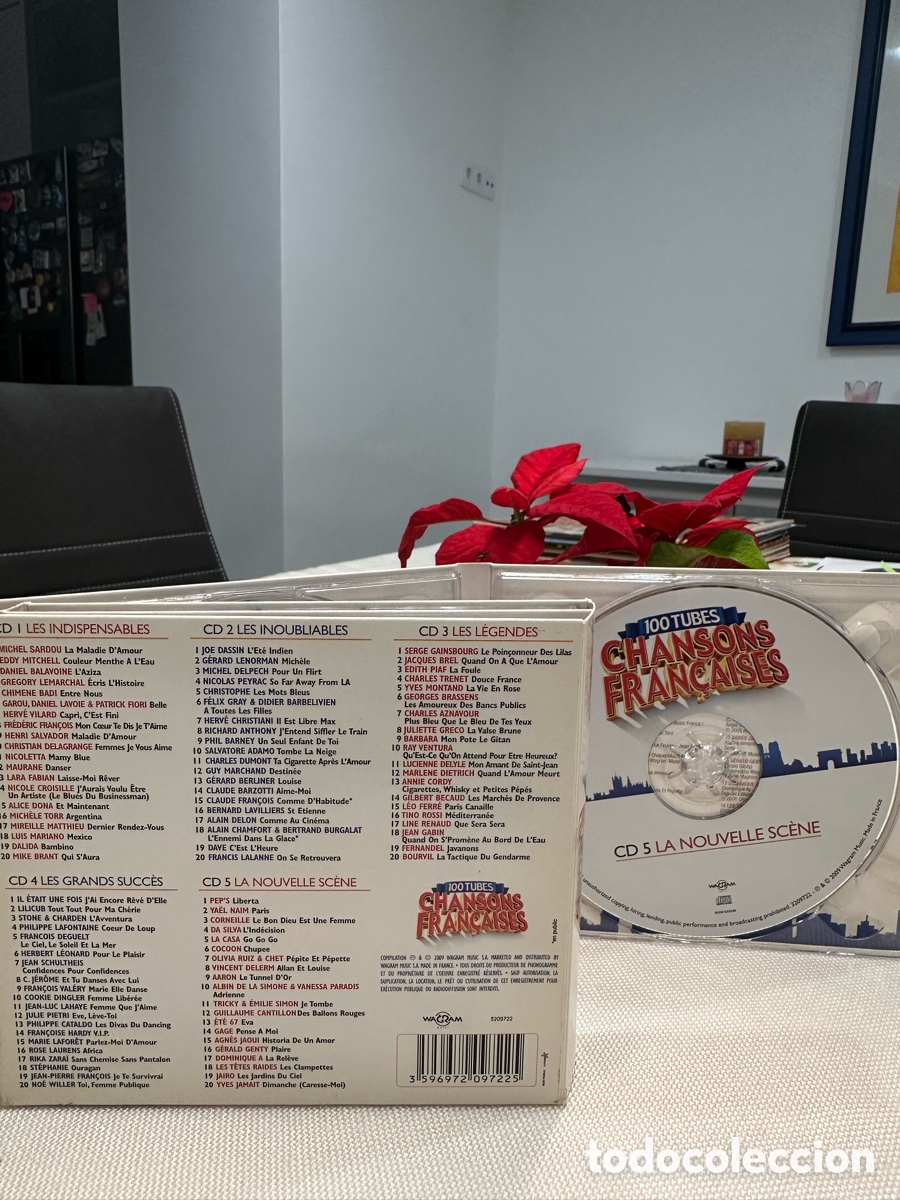 CDs de m&uacute;sica: 100 TuBES 5 CDs Chansons Francaises - Foto 4