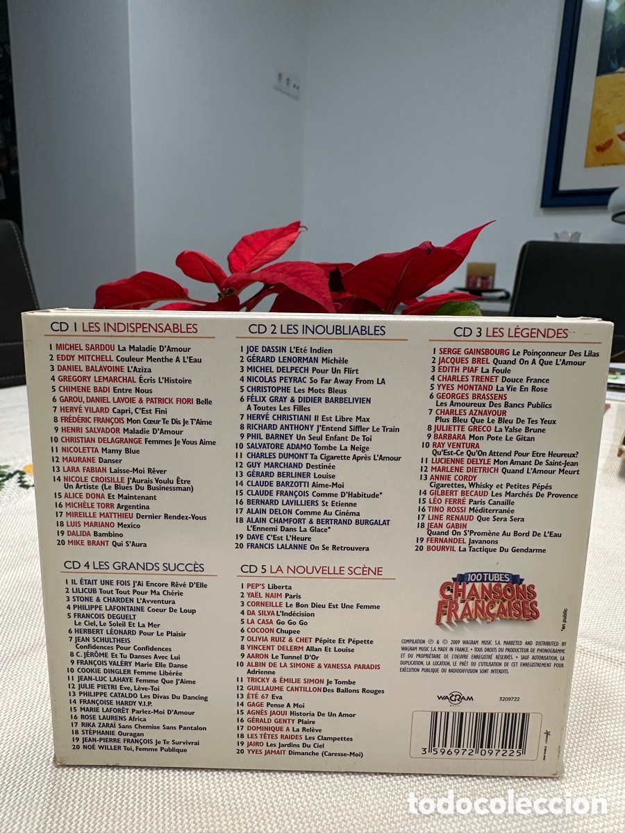 CDs de m&uacute;sica: 100 TuBES 5 CDs Chansons Francaises - Foto 5