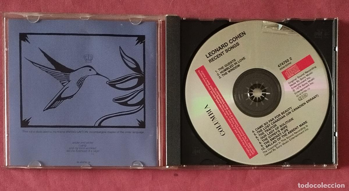 CDs de m&uacute;sica: LEONARD COHEN - RECENT SONGS - CD - Foto 3