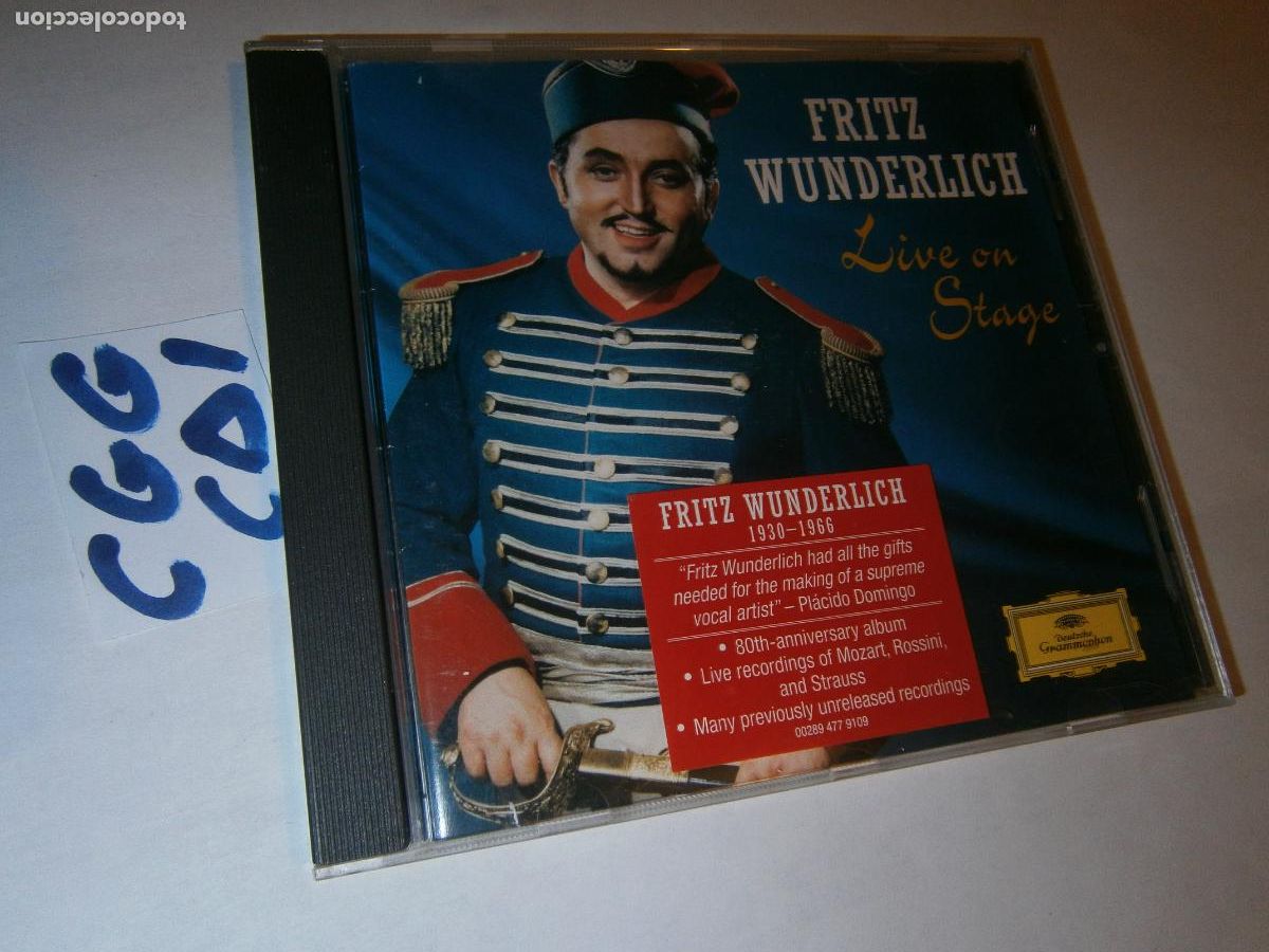 CDs de m&uacute;sica: ANTIGUO CD - FRITZ WUNDERLICH - Foto 1