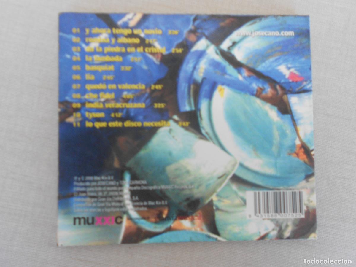 CDs de m&uacute;sica: JOSE CANO - CD-DIGIPACK 2000-011 TEMAS - Foto 3