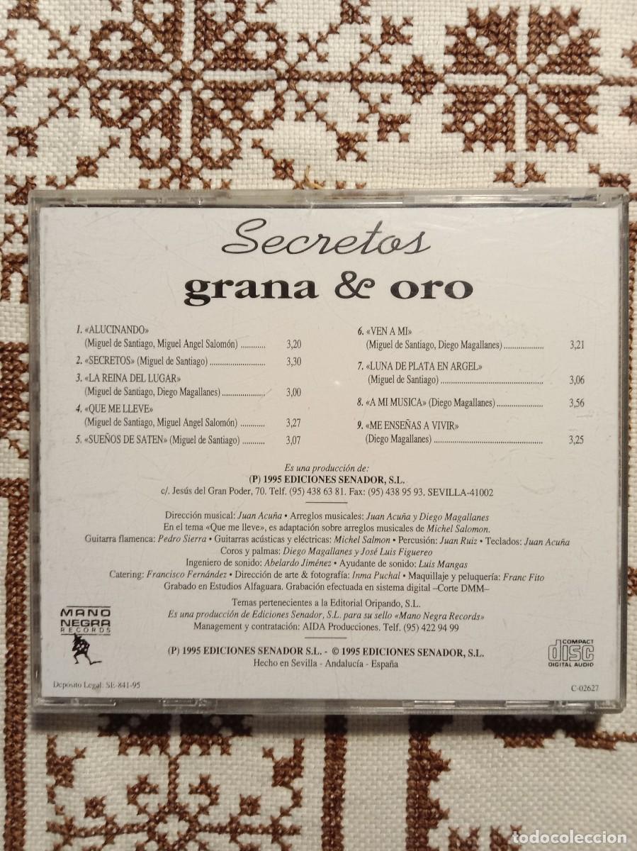 CDs de m&uacute;sica: GRANA & ORO - Secretos - Foto 2