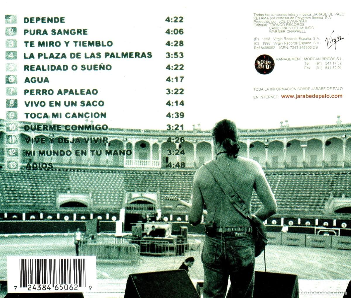 CDs de m&uacute;sica: �T1170 - JARABE DE PALO. DEPENDE. CD. - Foto 2