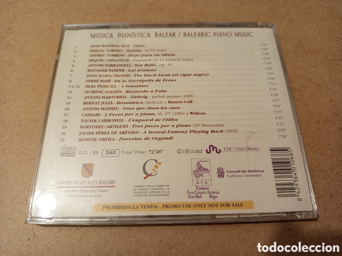 CDs de m&uacute;sica: MUSICA PIANISTICA BALEAR (CD) - Foto 3
