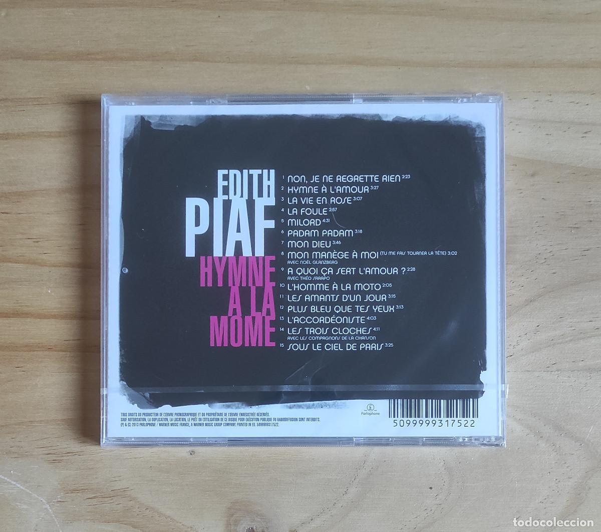 CDs de m&uacute;sica: Edith Piaf - Hymne a la mome (2013) CD Nuevo - Foto 2
