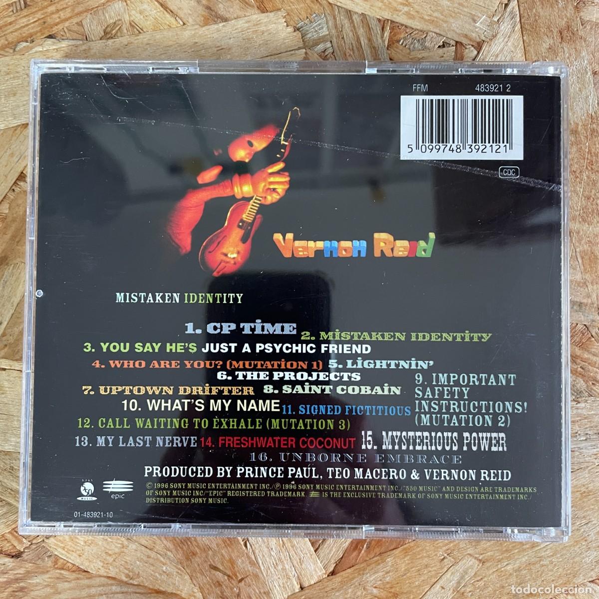 CDs de m&uacute;sica: CD - Vernon Reid &ndash; Mistaken Identity - Foto 2