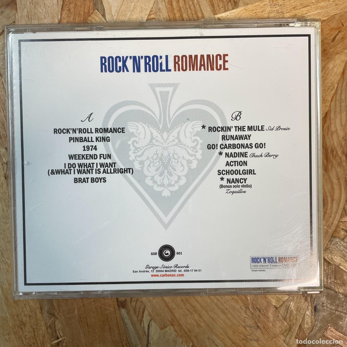 CDs de m&uacute;sica: CD - Carbonas &ndash; Rock n Roll Romance - Foto 2