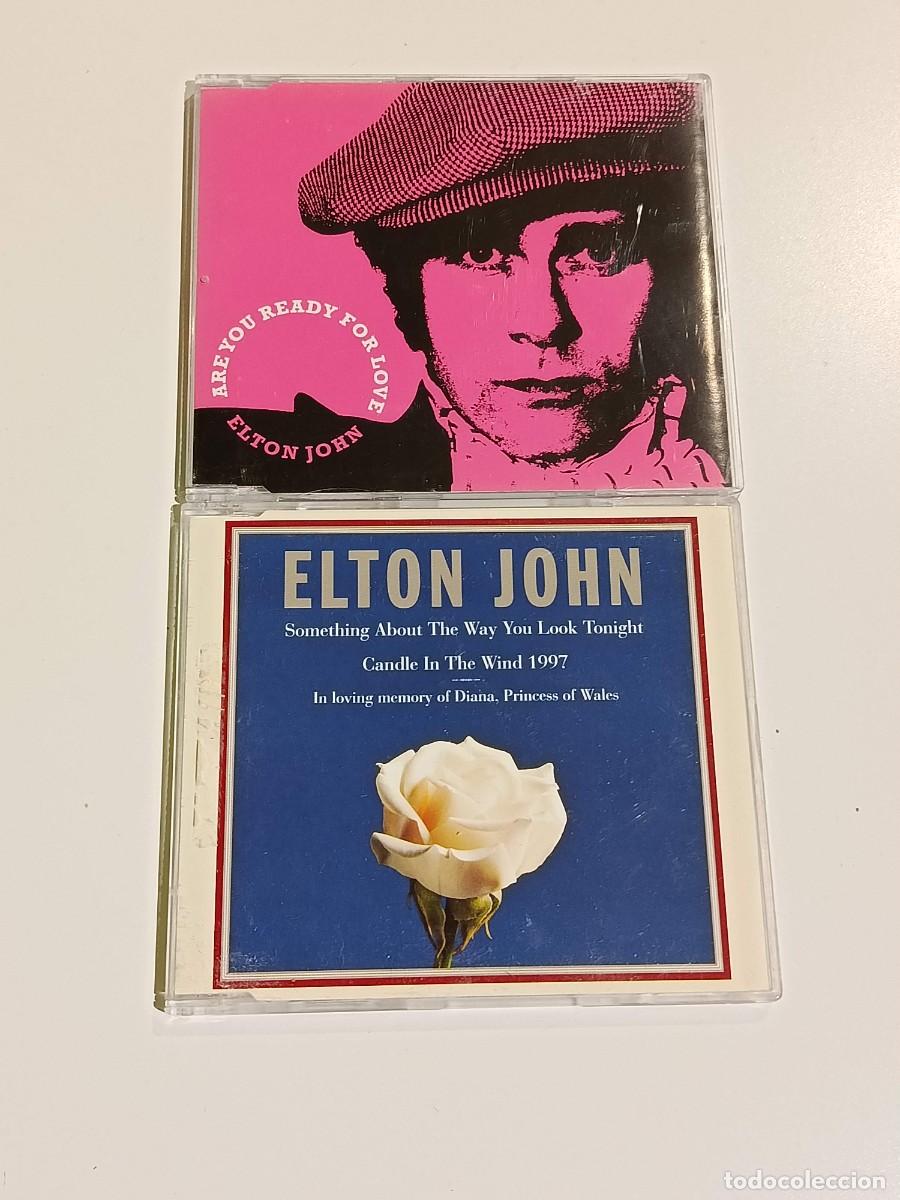 CDs de m&uacute;sica: Lote 2 cd single Elton John - Foto 1