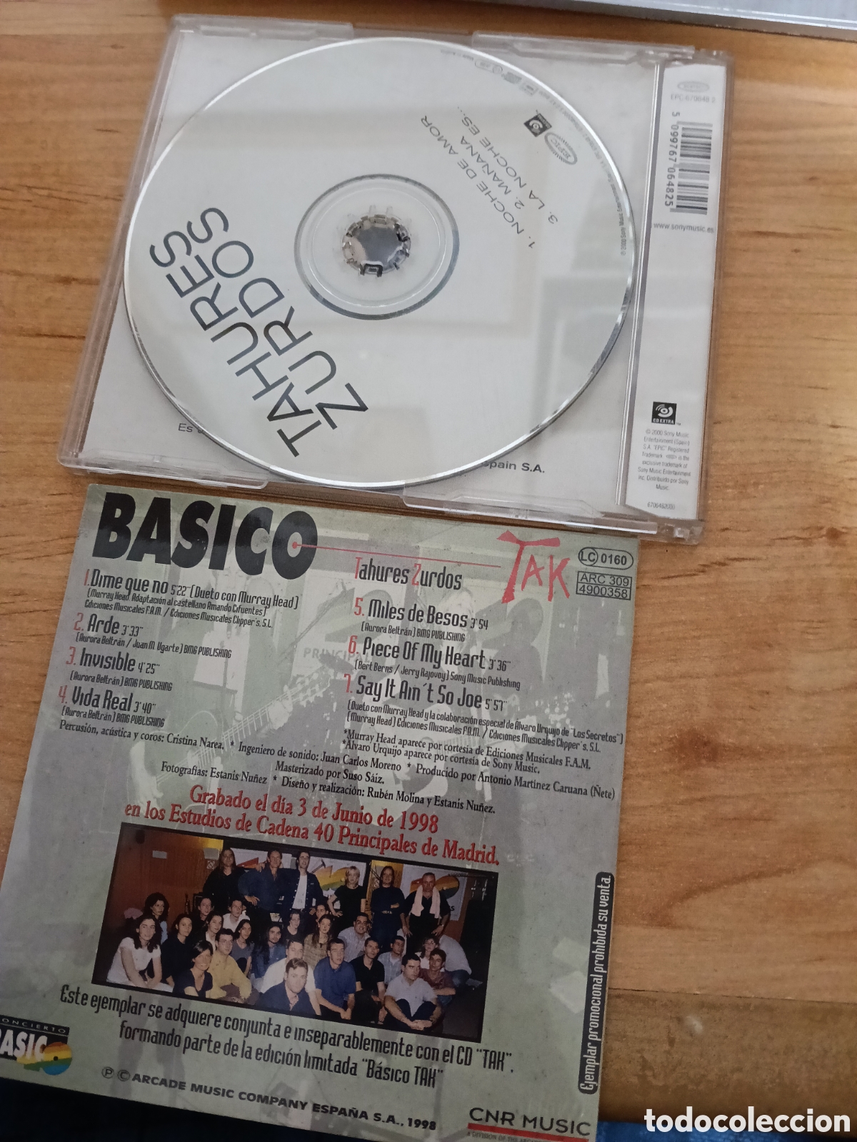 CDs de m&uacute;sica: Tahures Zurdos 2 cd single - Foto 2