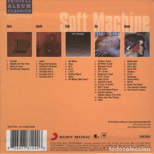 CDs de m&uacute;sica: Soft Machine - Original Album Classics (5 CDs) - Foto 2
