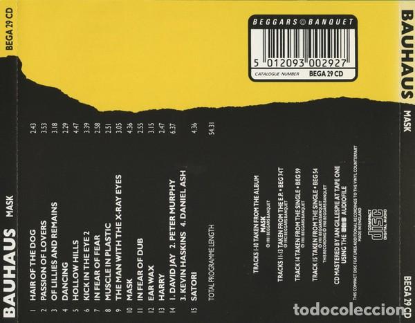 CDs de m&uacute;sica: Bauhaus - Mask ----- - Foto 2