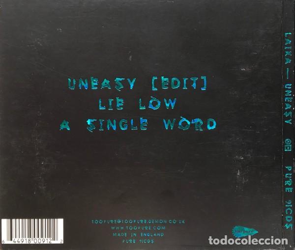 CDs de m&uacute;sica: Laika - Uneasy (CD single: 3 temas) - Foto 2