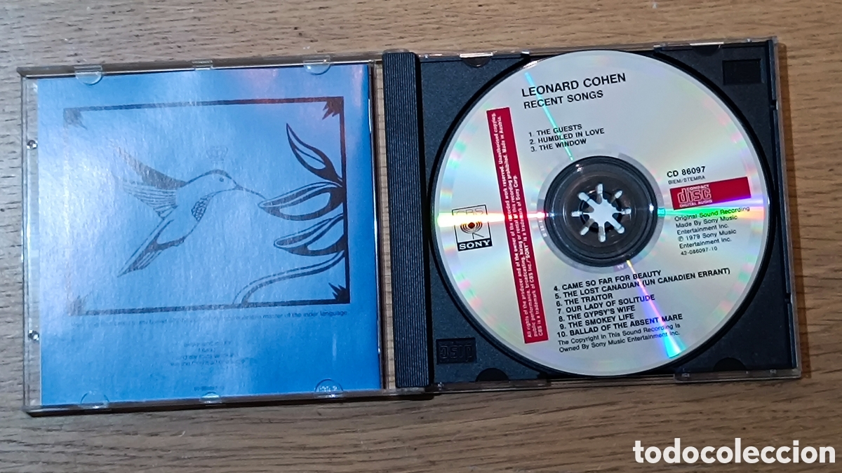 CDs de m&uacute;sica: Leonard Cohen CD Recent Songs - Foto 3