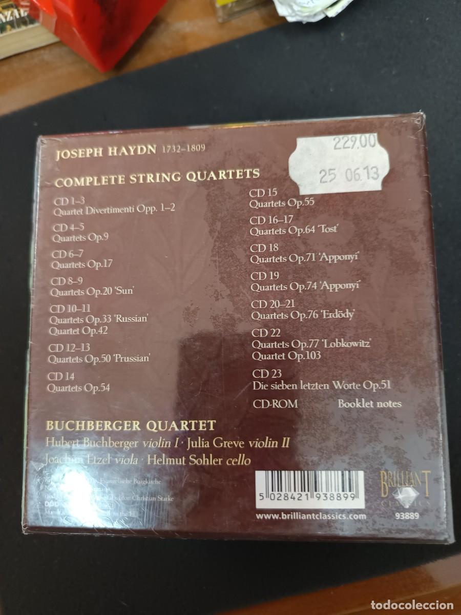 CDs de m&uacute;sica: CD SET/CAJA. 23 CDS + CD-ROM. HAYDN. COMPLETE STRING QUARTETS. BUCHBERGER QUARTET. BRILLIANT - Foto 2