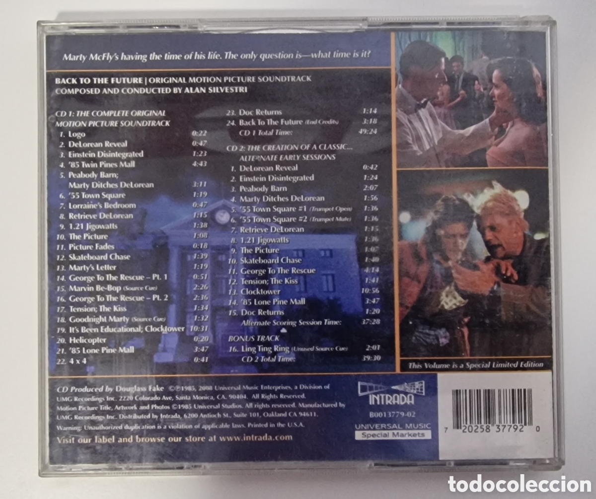 CDs de m&uacute;sica: BSO Back to the Future Intrada Special Collection - Foto 2