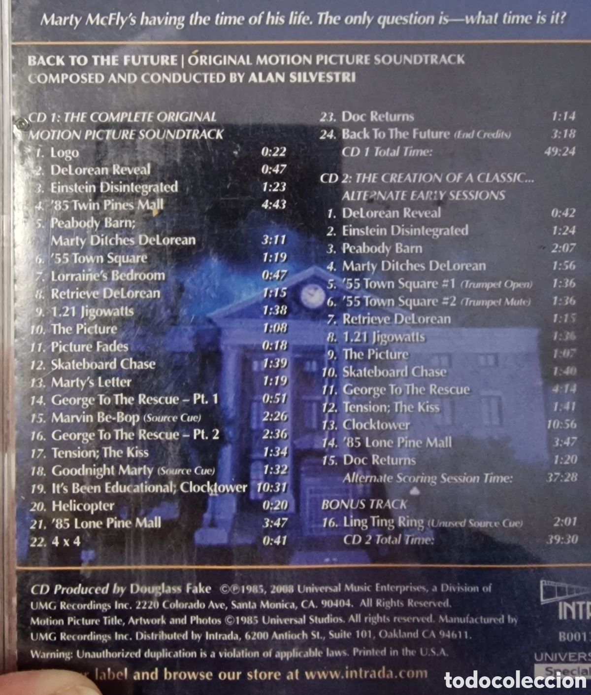 CDs de m&uacute;sica: BSO Back to the Future Intrada Special Collection - Foto 6