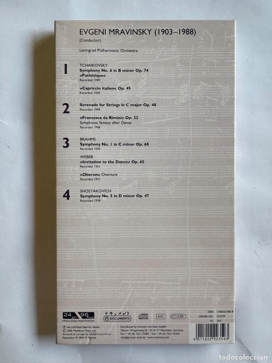 CDs de m&uacute;sica: COLECCION 4 CD MRAVINSKY, TCHAIKOVSKY, WEBER, BRAHMS - Foto 4