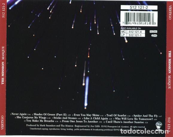 CDs de m&uacute;sica: The Mission - Masque ------ - Foto 2