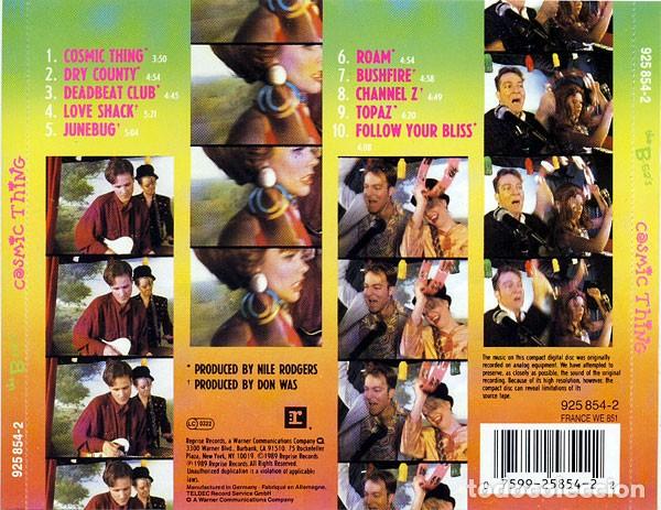 CDs de m&uacute;sica: The B-52s - Cosmic Thing - Foto 2