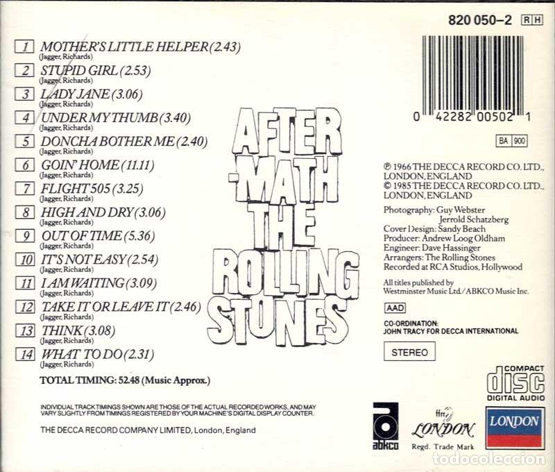 CDs de m&uacute;sica: The Rolling Stones - Aftermath. CD - Foto 2