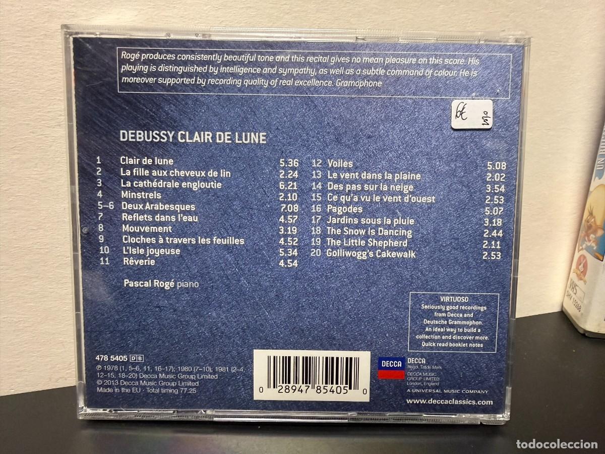 CDs de m&uacute;sica: Debussy - Pascal Rog&eacute; - Clair De Lune (CD) - Foto 2