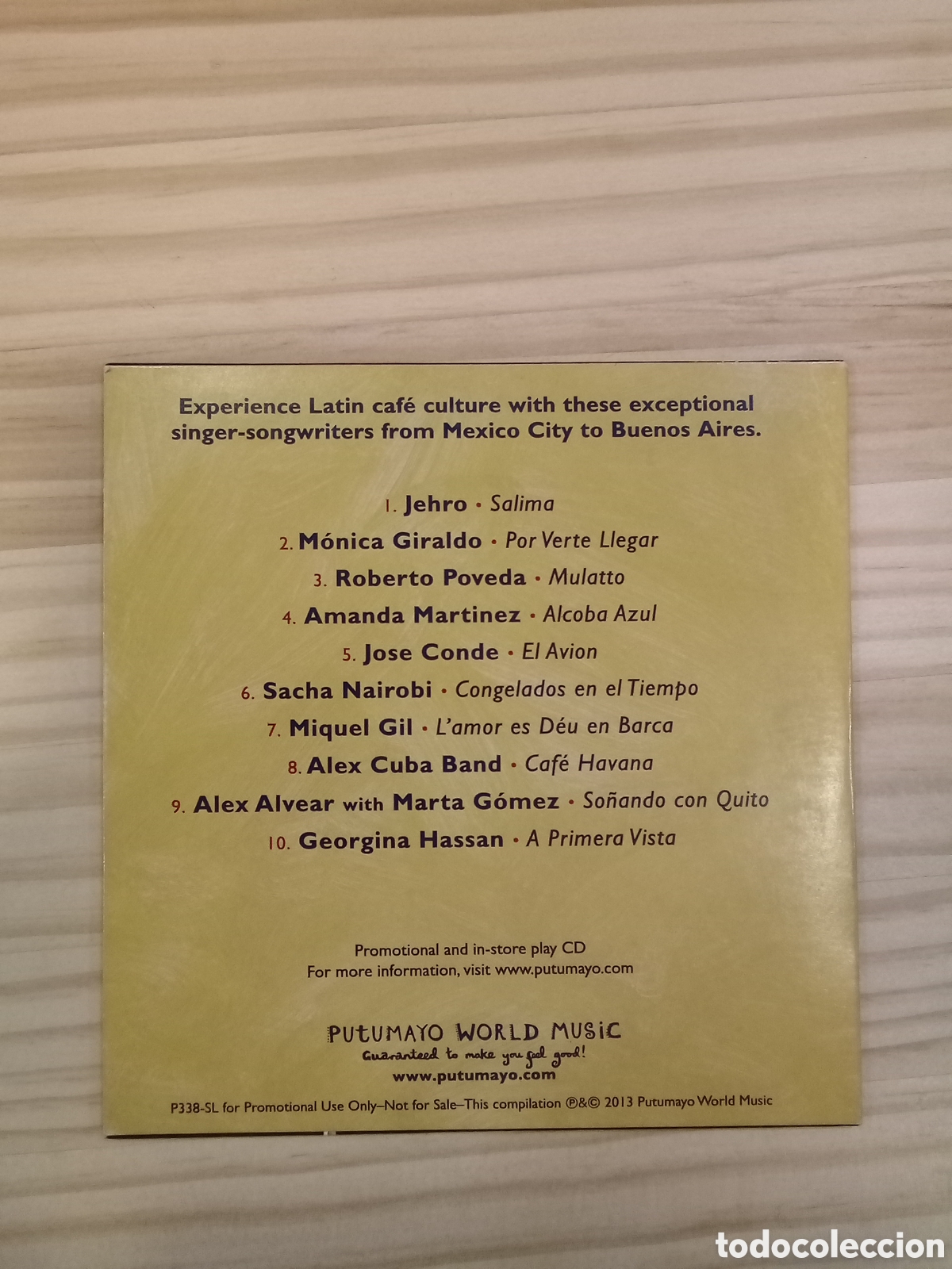 CDs de m&uacute;sica: CD Caf&eacute; Latino - Putumayo - Foto 2