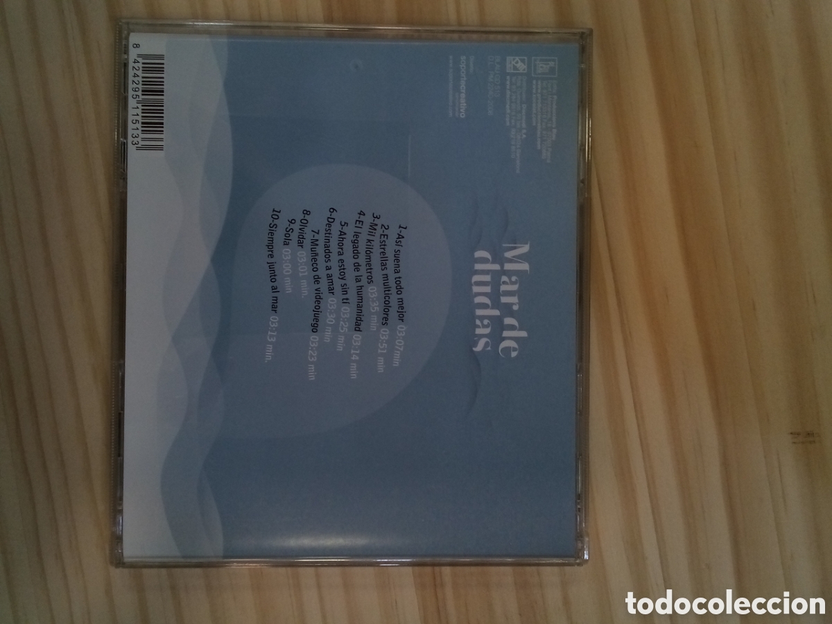 CDs de m&uacute;sica: CD Mar de dudas - Mar de dudas - Foto 2