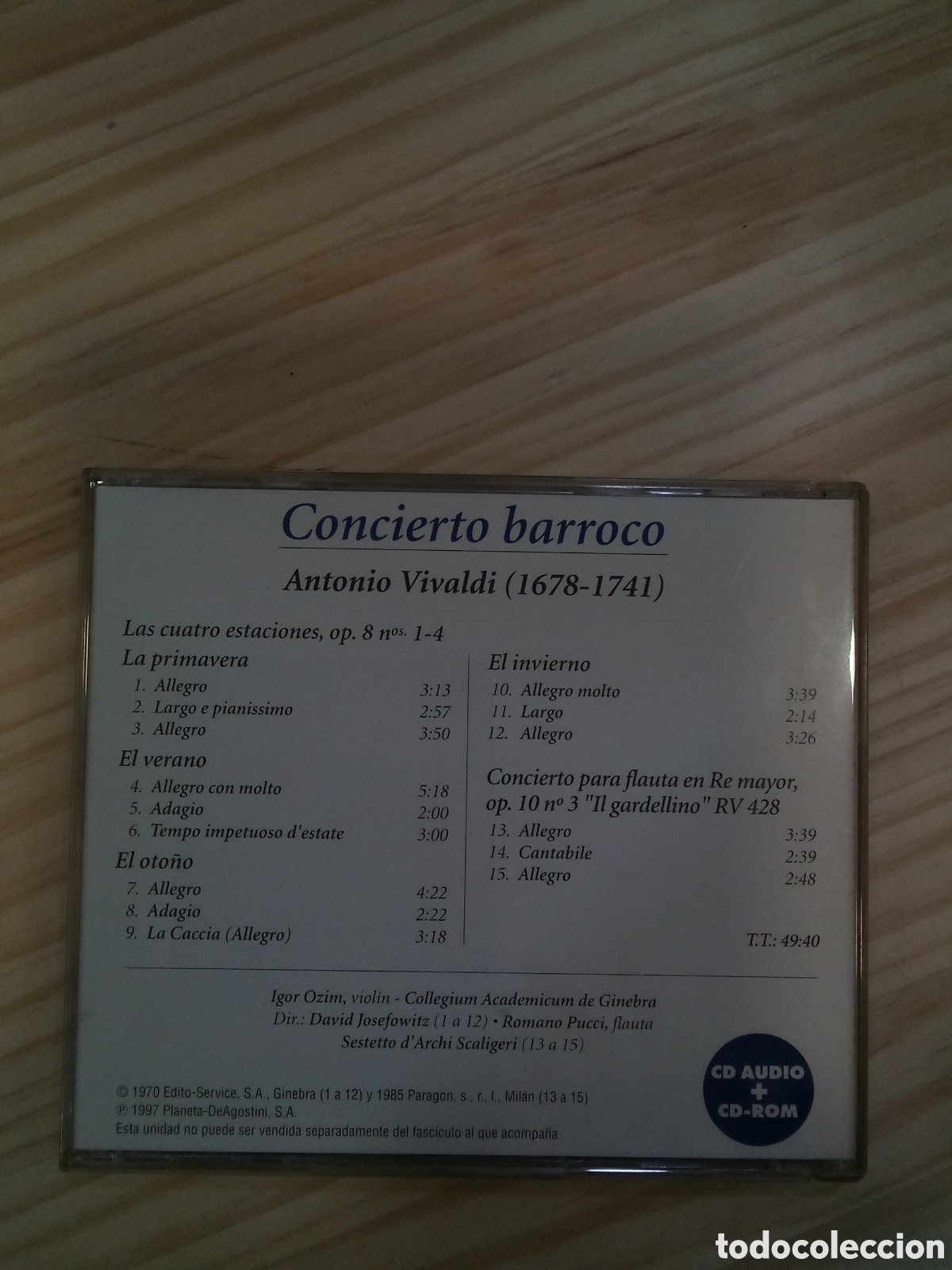 CDs de m&uacute;sica: CD Classical Plus - Vivaldi Concierto barroco - Foto 2