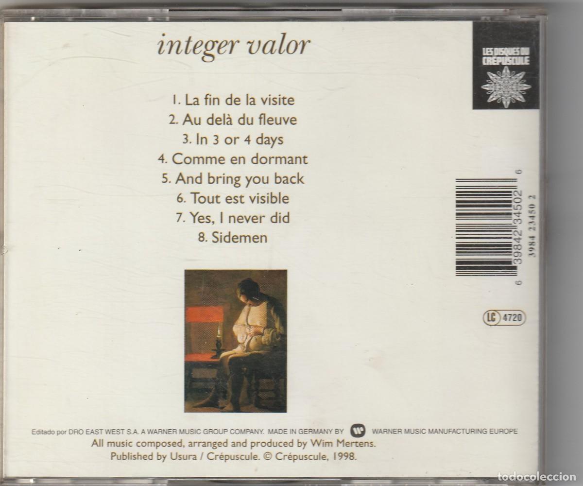 CDs de m&uacute;sica: WIM MERTENS - INTEGER VALOR (CD DRO 1998) - Foto 2