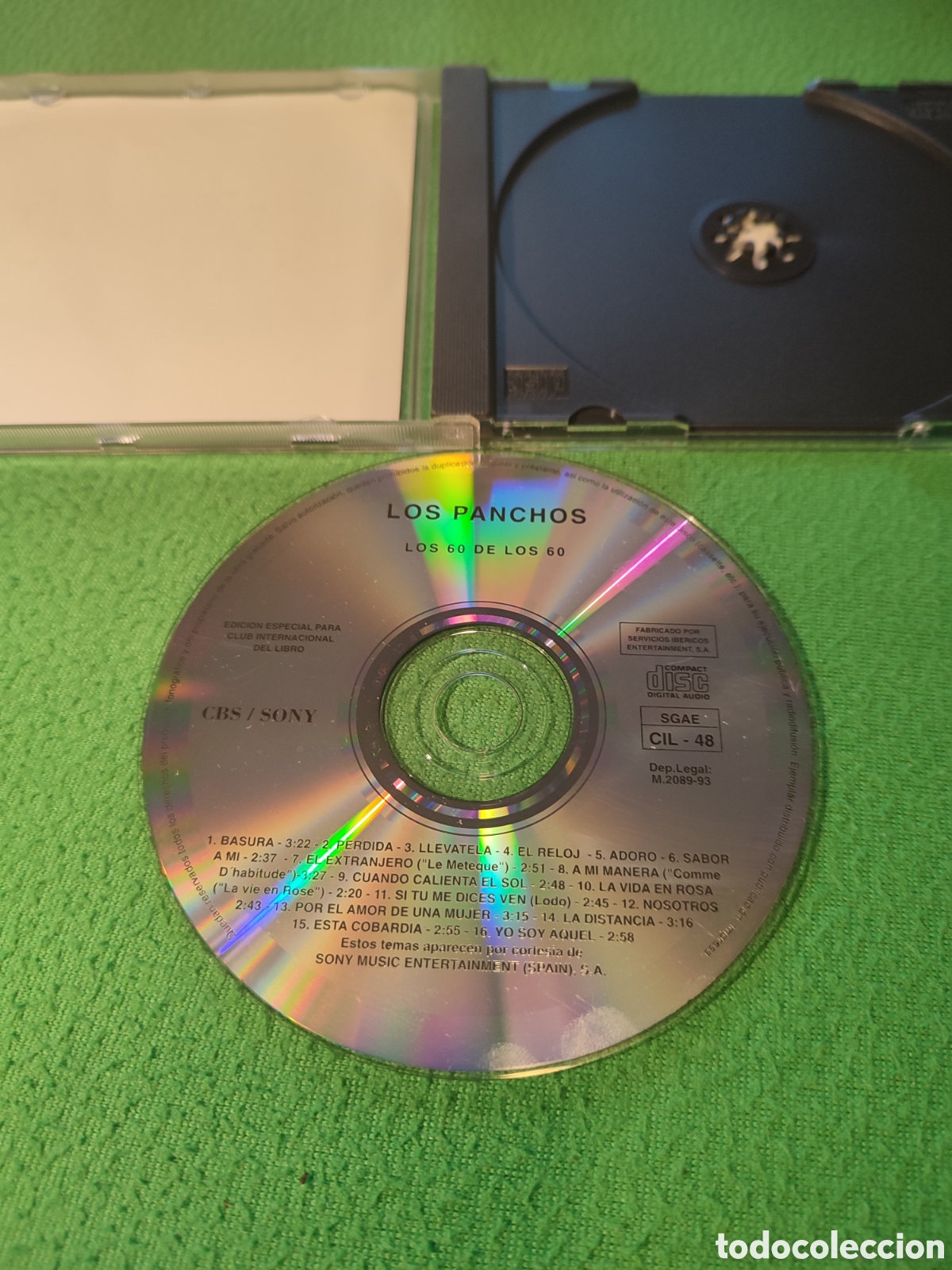 CDs de m&uacute;sica: Los Panchos - Los 60 de los 60 1993 - Foto 2