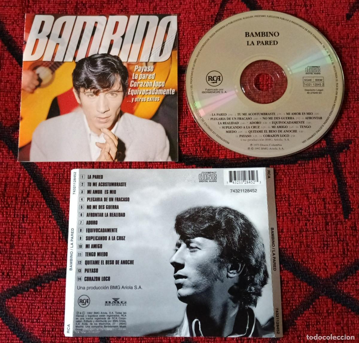 CDs de m&uacute;sica: BAMBINO ** La Pared ** CD 1992 - Foto 1