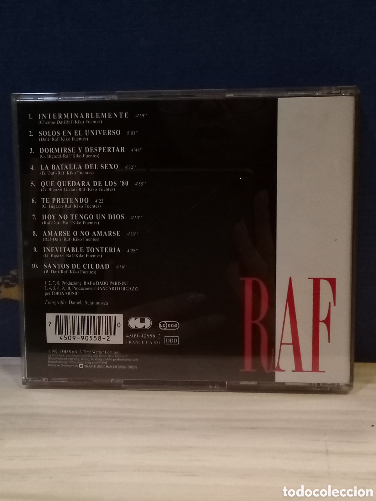 CDs de m&uacute;sica: CD RAF - 1992 Warner Music Spain - Foto 2