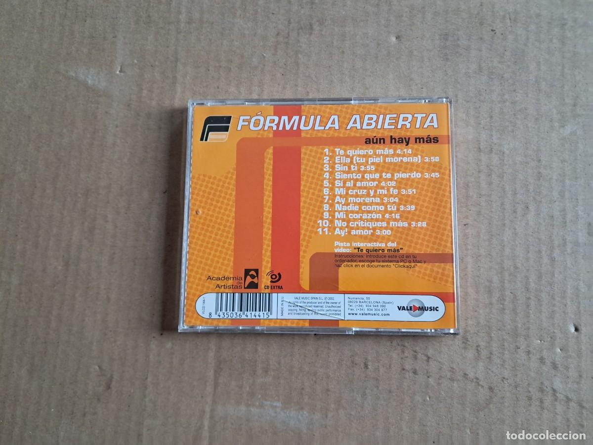 CDs de m&uacute;sica: FORMULA ABIERTA - AUN HAY MAS CD 2002 - Foto 3