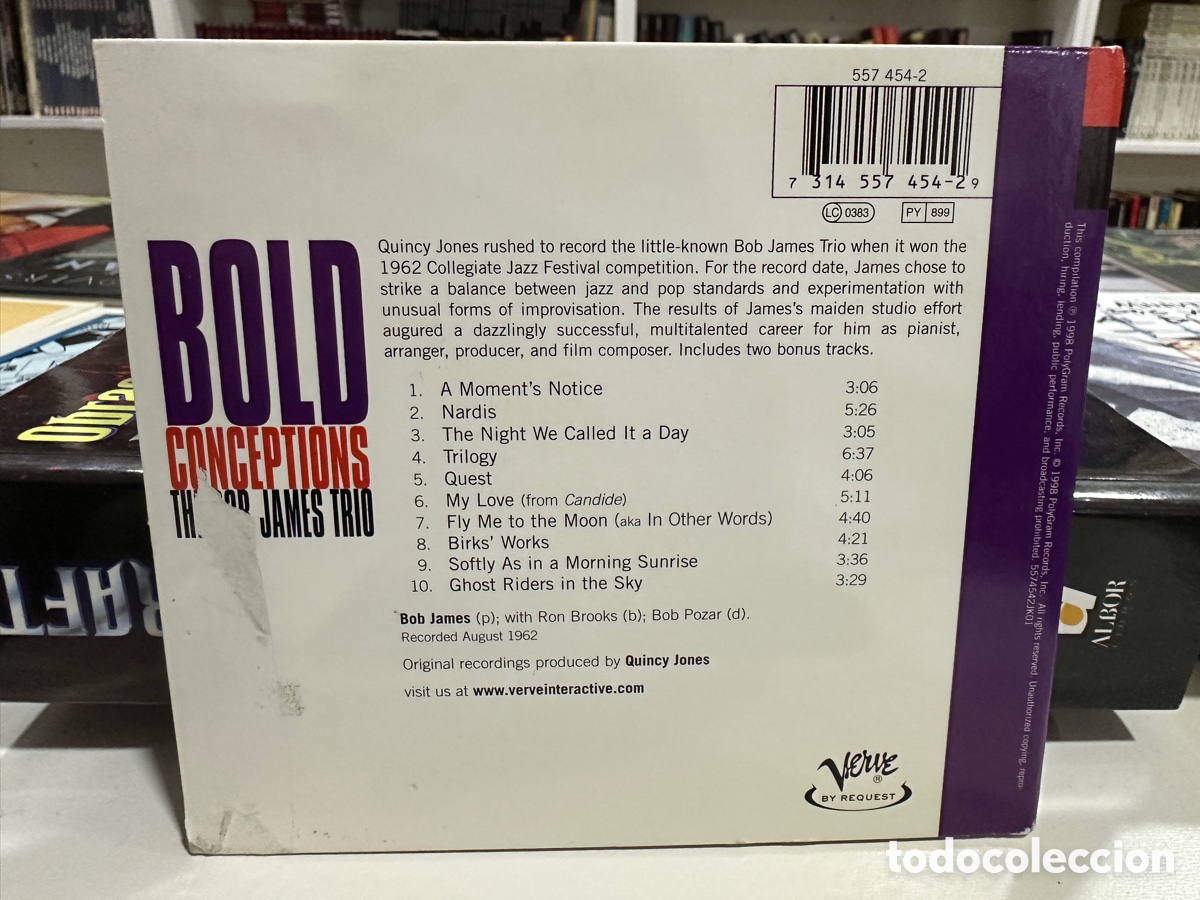 CDs de m&uacute;sica: Bob James Trio - Bold Conceptions (CD) - Foto 2